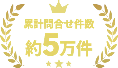 累計問合せ件数約5万件