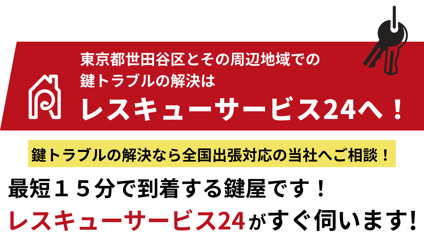 レスキューサービス24へ！